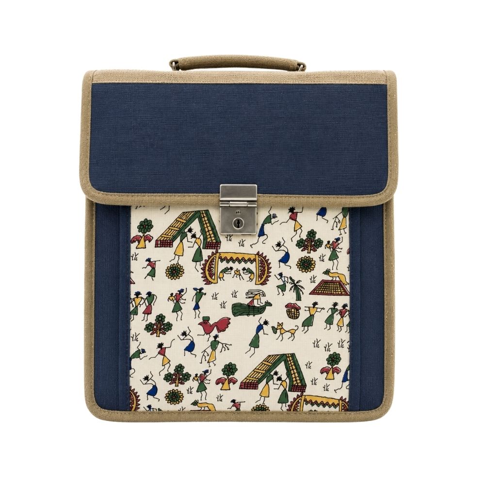 Lock Type Jute Sling Conference Bag for Corporate Gifting
