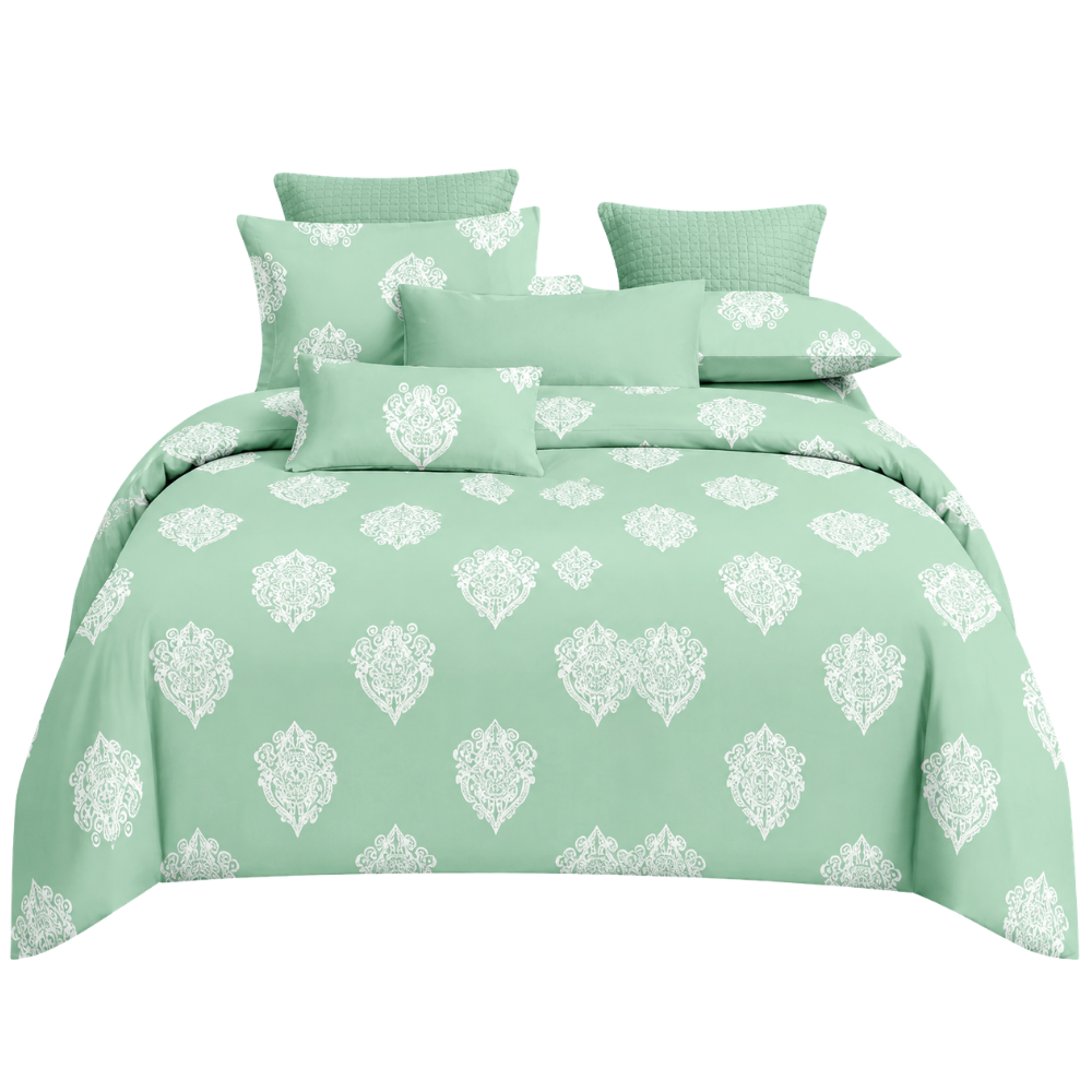 Style Pure Cotton Double Bedsheet Set with 2 Pillow Covers