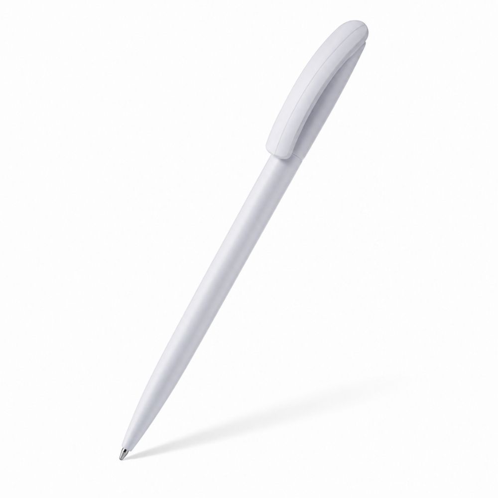 Classic White Plastic Ball Pen for Corporate Branding