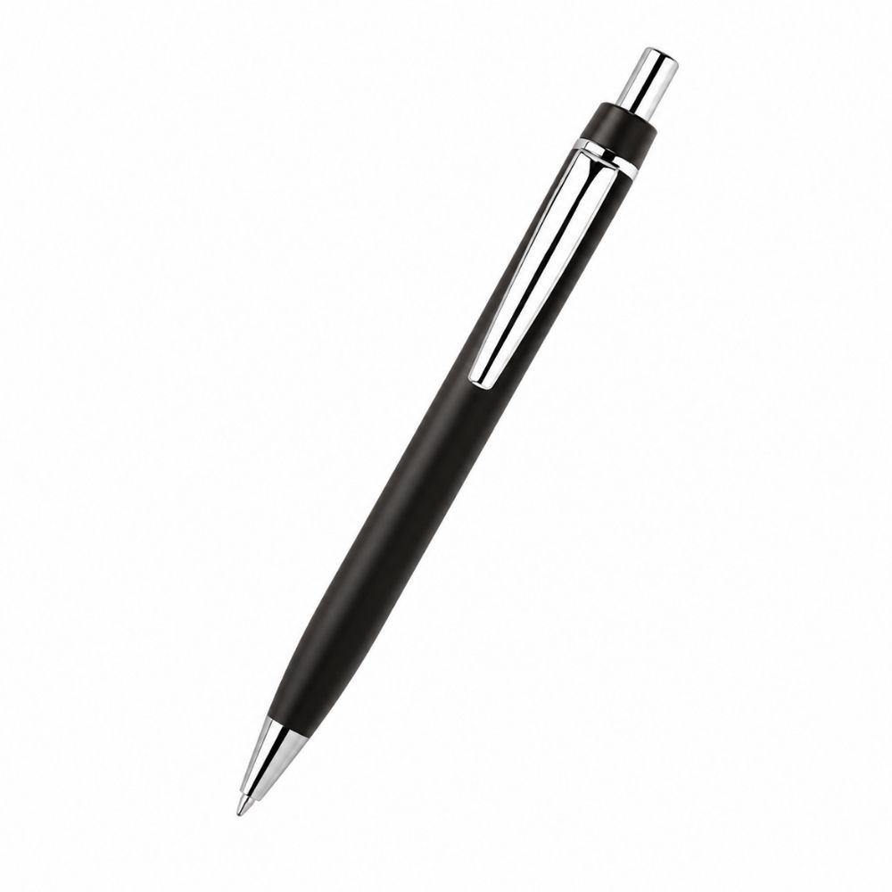 Modern Metal Click Pen with Chrome Accents