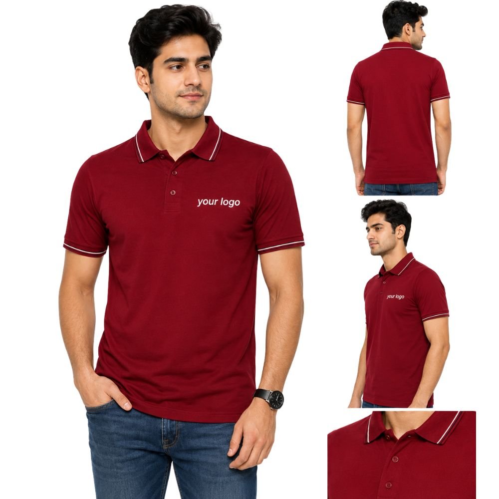 Custom Polo T-Shirt with Logo Printing | Corporate T-shirt