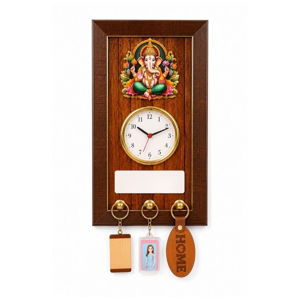 Wall Clock with Key Hanger | Customized Corporate Gift