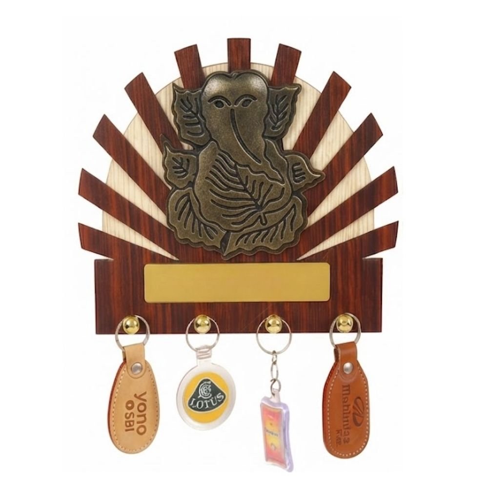 Wooden Ganesh Key Holder | Customized Corporate Gift