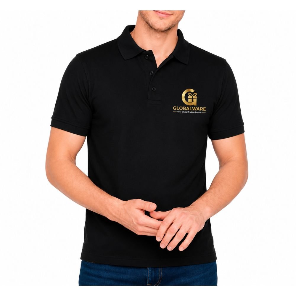 Dry Fit Polo T-Shirt with Logo Printing for Corporate Team Wear
