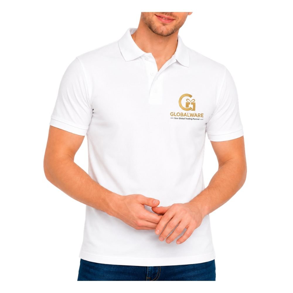 Dry Fit Polo T-Shirt with Logo Printing for Corporate Team Wear