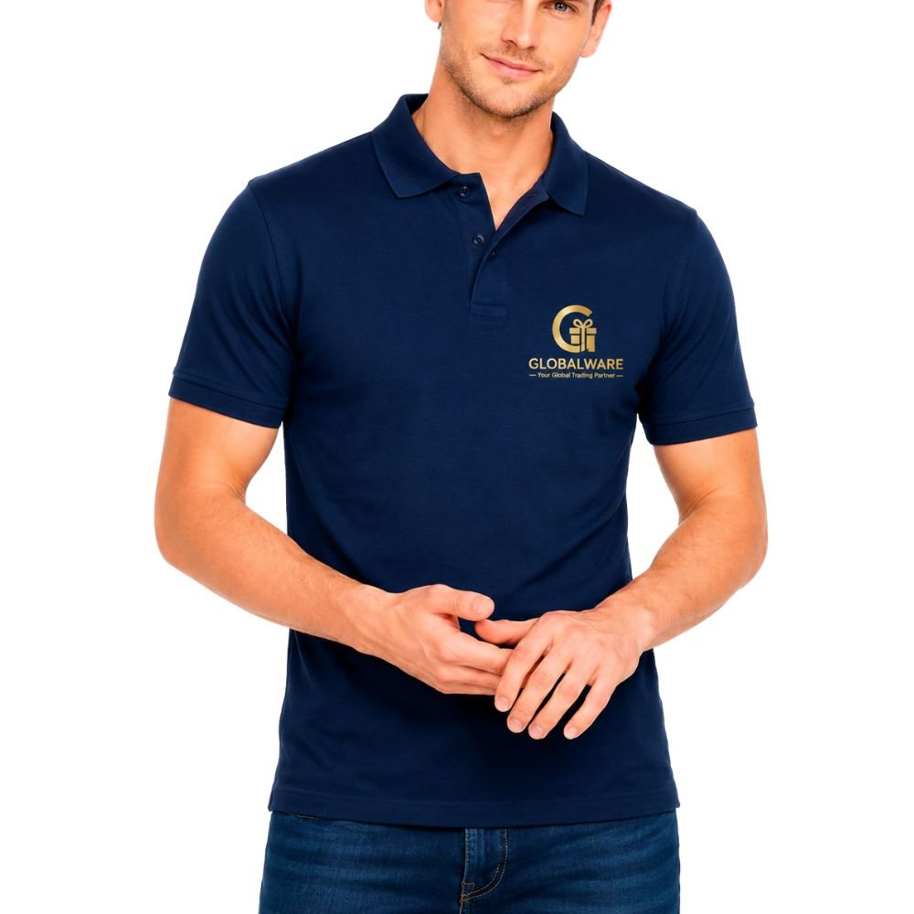 Dry Fit Polo T-Shirt with Logo Printing for Corporate Team Wear