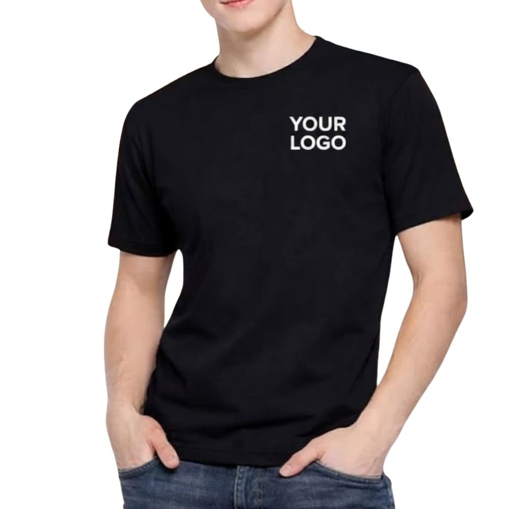 Custom Round Neck T-Shirt with Logo Printing | Corporate & Promotional Wear
