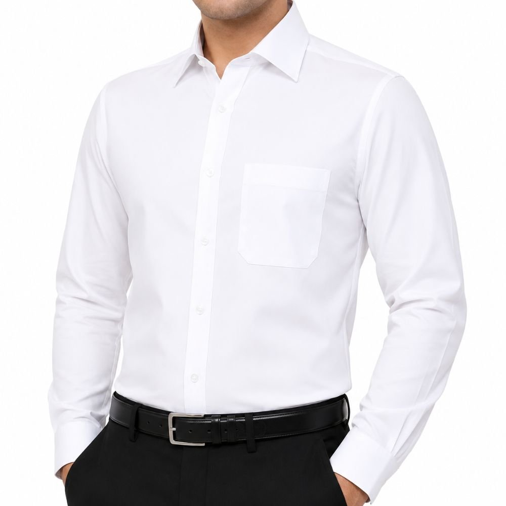 Corporate Formal Shirt with Logo Embroidery | Office & Uniform Wear