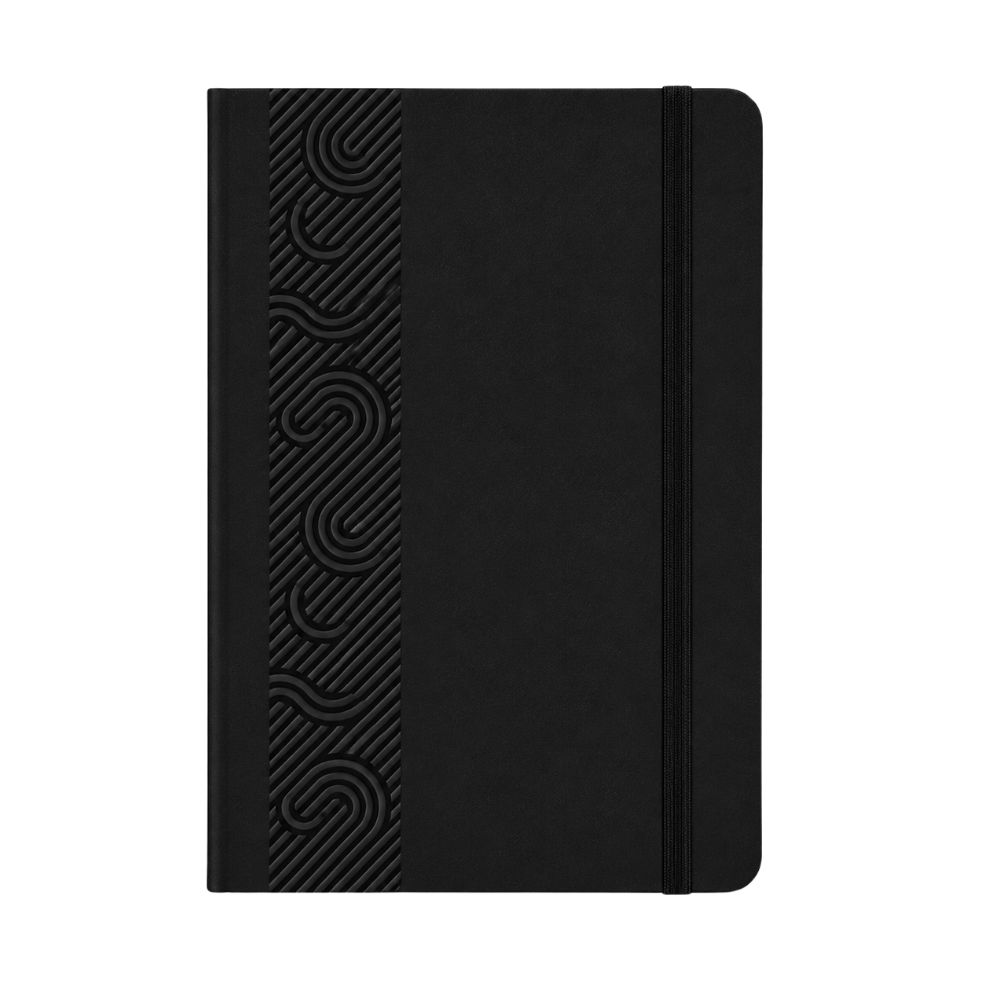 Black Executive Notebook Diary with Embossed Design for Corporate Gifting
