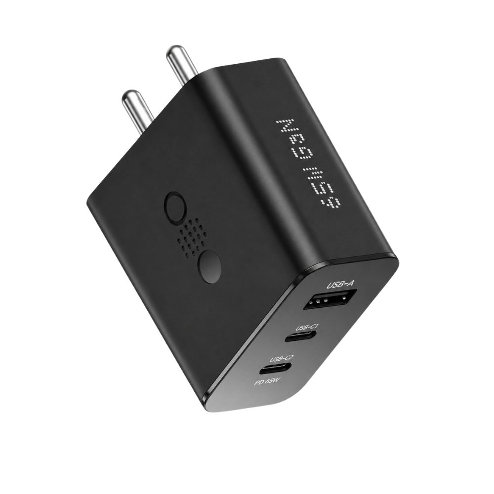 Bluei Hyper X 65W GaN Fast Charger | Multi-Port USB-C & USB-A Wall Charger