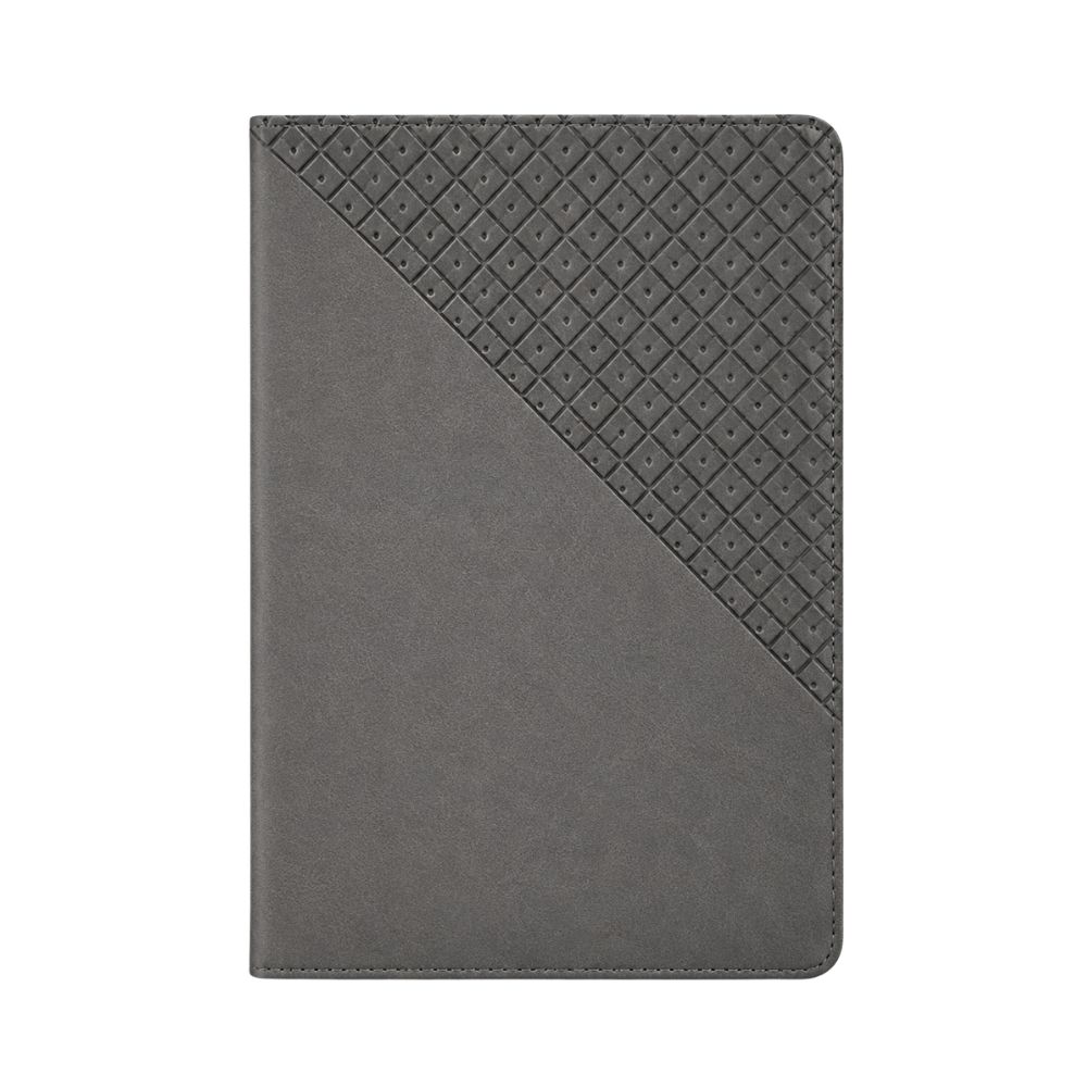 Grey Executive Notebook Diary with Geometric Pattern for Corporate Gifting