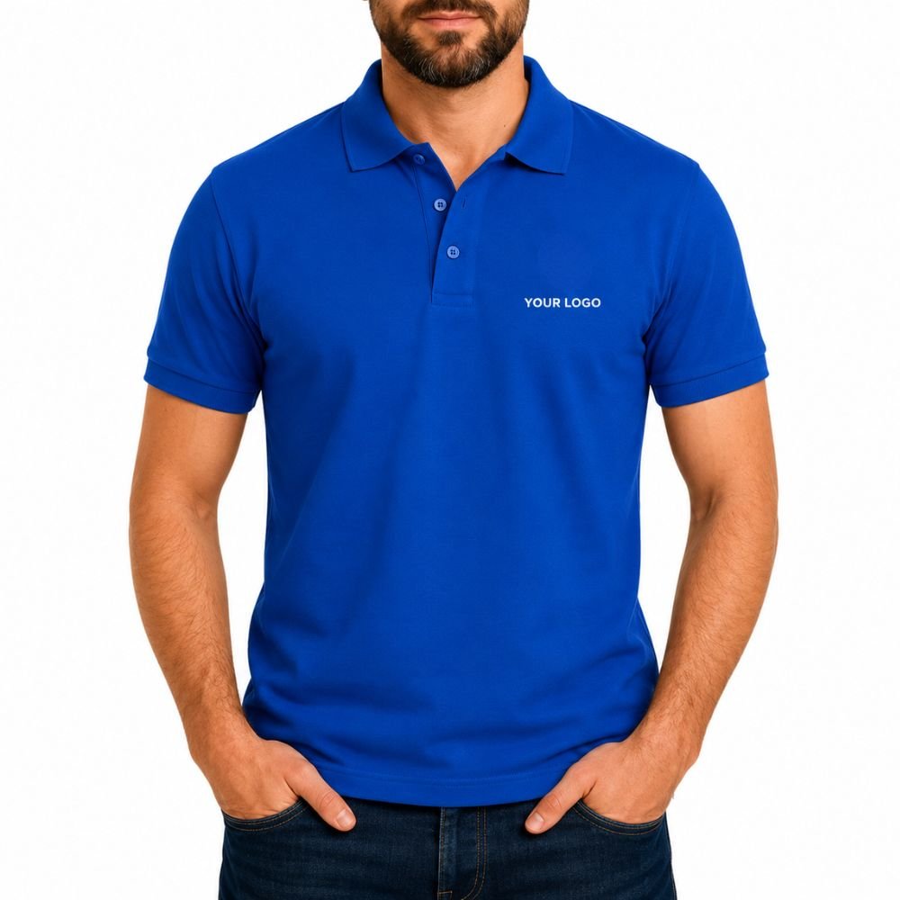 Custom Polo T-Shirt with Logo Printing | Corporate Uniform & Team Wear