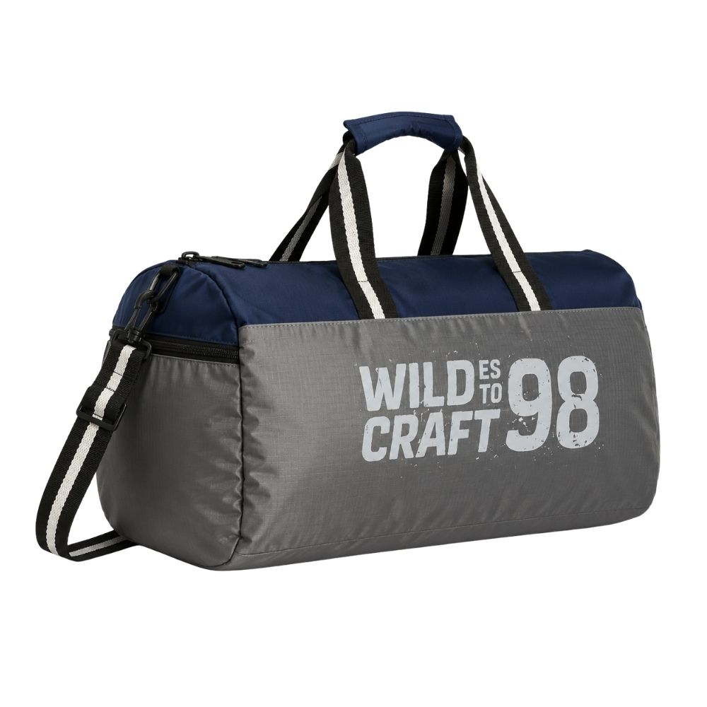 Blue & Grey Travel Duffle Bag for Gym, Weekend Trips & Corporate Gifting