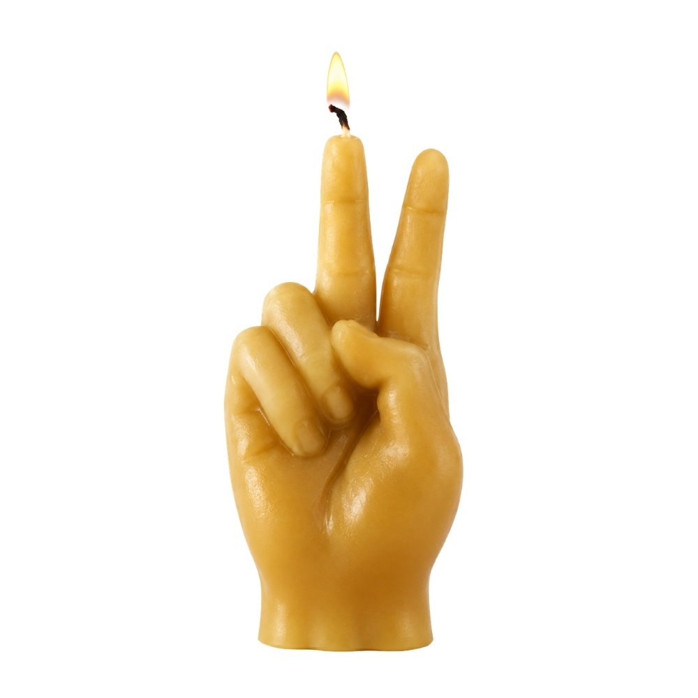 Hand gesture candle for corporate gifts