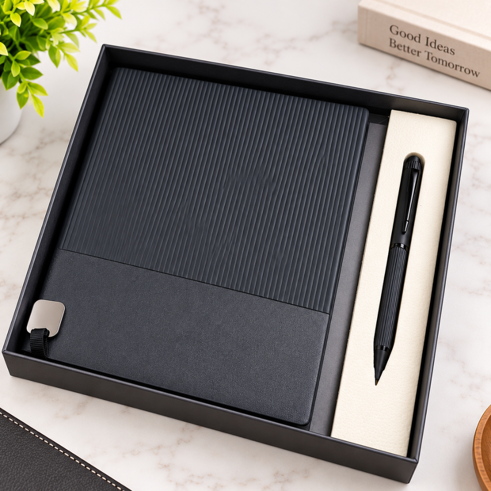 Executive Diary & Pen Gift Set – Welcome Kit for Employees