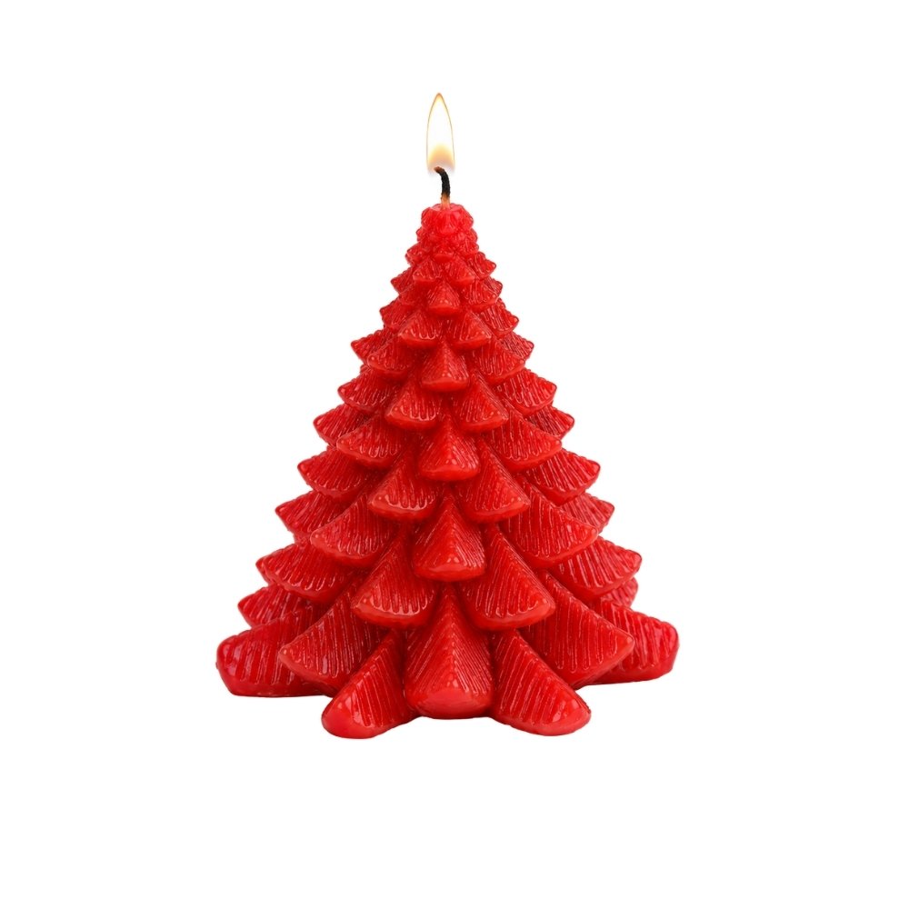 Candles for Corporate Gifts – Red and Green Christmas Tree Candle