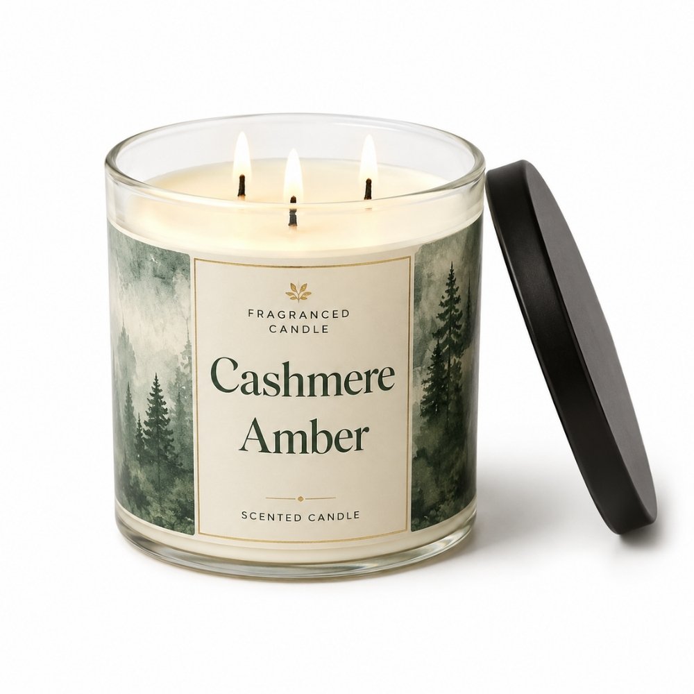 Candles for Corporate Gifts – Botanical Blossoms 3 Wick Glass Candle