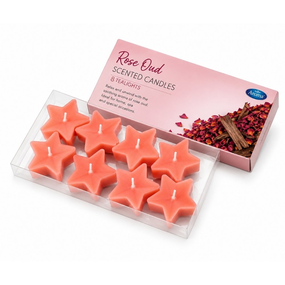 Candles for Corporate Gifts – GlowStar Star Tealight Set of 8
