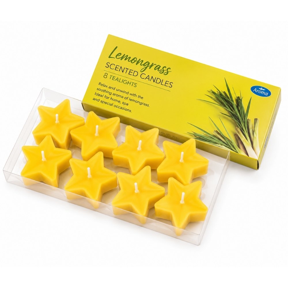 Candles for Corporate Gifts – GlowStar Star Tealight Set of 8