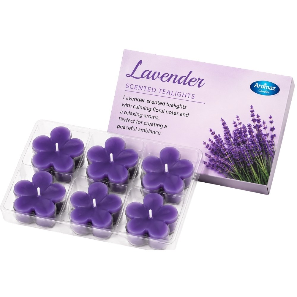 Bloomlite Floral Tealight Set of 6 – Candles for Corporate Gifts