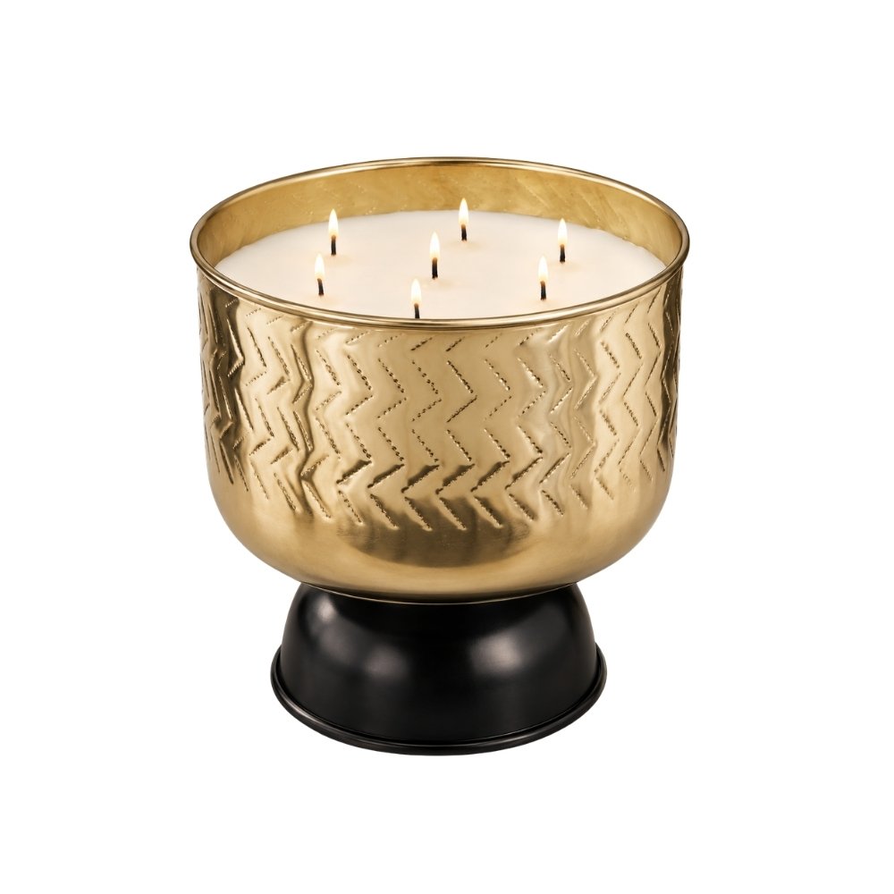 Golden Seduction Hurricane Candle – Candles for Corporate Gifts
