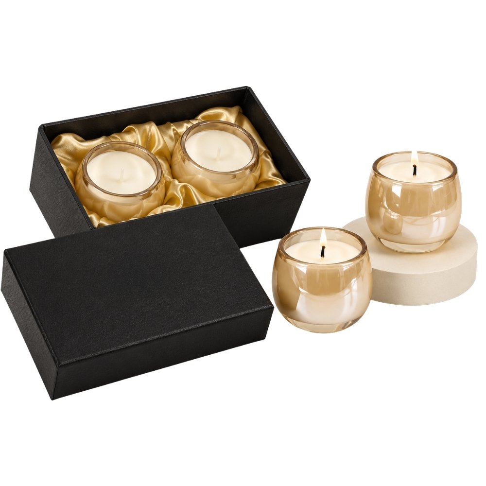 Golden Jar Candle Set of 2 – Candles for Corporate Gifts